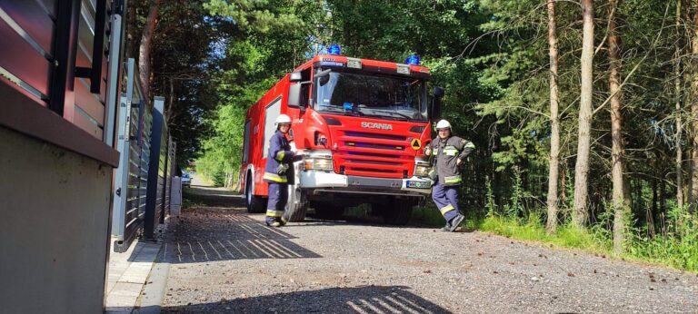Nasza Scania podczas działań w szeregach Ochotniczej Straży Pożarnej w Nowej Wsi